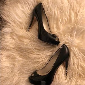 Barney’s New York Platform patent heels